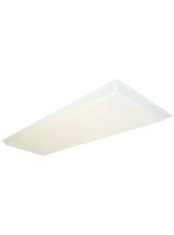 Lithonia Lighting 48" Ceiling Light Fixture Diffuser Drop White Acrylic Dish