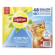 Lipton Gallon-Sized Iced Tea Bags Unsweetened 48 oz, 48 Count