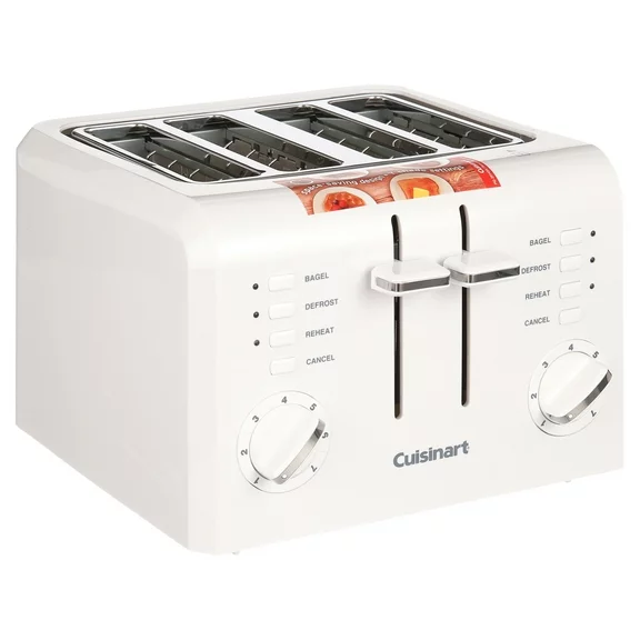 Cuisinart Toasters 4 Slice Compact Plastic Toaster, New, CPT-142P1