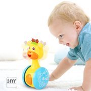 LeadingStar Cartoon Giraffe Tumbler Doll Roly-poly Baby Toys Cute Rattles Ring Bell Newborns 3-12 Month Early Educational Toy