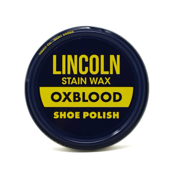 Lincoln Stain Wax Shoe Polish 2 1/8 oz - Red-Oxblood