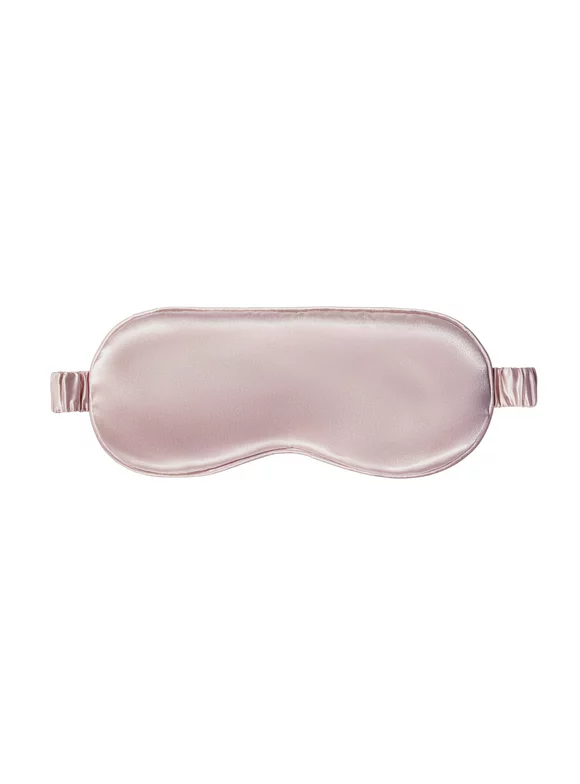 Slip Pure Silk Soft Sleep Mask with Elastic Band, Reusable, Pink