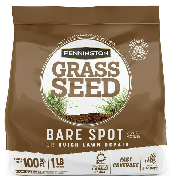 Pennington Bare Spot Grass Seed Mix, for Sun to Partial Shade, 1 lb.