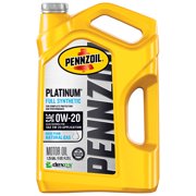 Pennzoil Platinum 0W-20 Full Synthetic Motor Oil, 5 Quart