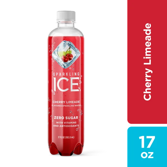Sparkling Ice Naturally Flavored Sparkling Water, Cherry Limeade 17 Fl Oz