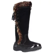 Womens Sporto Side Winder Waterproof Cold Weather Boots - Black Leopard