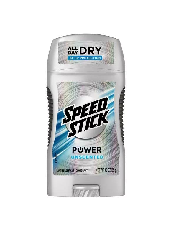 Speed Stick Power Antiperspirant Deodorant for Men, Unscented - 3 oz