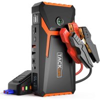 Tacklife T8 800A Peak 18000mAh Lithium Car Jump Starter. with LCD Screen.12V Auto Battery Boosterup to 7-Liter Gasoline and 5.54-Liter Diesel Engine, Portable Power Bank with USB Quick Charge