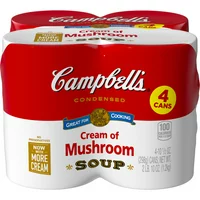 Campbell's Condensed Cream of Mushroom Soup, 10.5 oz. Cans (Pack of 4)