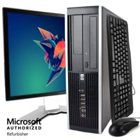 HP 8200 Elite Desktop Computer, Intel Core I5 3.2GHz, 8GB RAM, 1TB HDD, DVD-ROM, Windows 10 Home, 22in LCD Monitor, WIFI