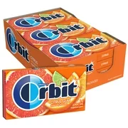 Orbit Citrus Sugar Free Bulk Chewing Gum, 14 pc, 12 ct