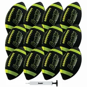 Franklin Sports Junior Size Football - Grip-Rite 1000 - Multiple Colors - Single or 12 Pack Deflated with Pump