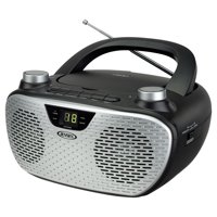 JENSEN CD-485-BK 1-Watt Portable Stereo CD Player with AM/FM Radio (Black)