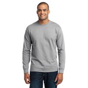 Port & Company PC55LST Mens Tall Long Sleeve 50/50 Cotton/Poly T-Shirt Tee Shirt