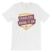FEARLESS Washington T-Shirt White Mens Funny Game Day Gift For Him