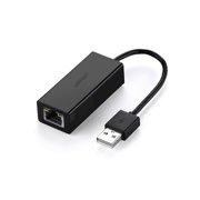 UGREEN Ethernet Adapter USB 2.0 to 10/100 Network RJ45 Connection with Router, Modem, Metwork Switch, LAN Wired Adapter (4 inch, Black)