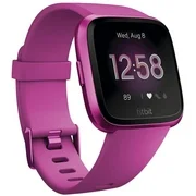 Fitbit Versa Smart Watch, One Size (S & L Bands Included) (Renewed) (Mulberry/Mulberry Aluminum)