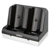 Nyko Charge Station - 2 Port Controller Charging Station with 2 Rechargeable Battery Packs for Wii and Wii U