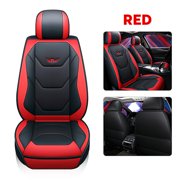 Leather Car Seat Cover, Universal Fit for Car/SUV/Truck/Auto Faux Leatherette Automotive Vehicle Cushion Covers Interior Accessories 1PC