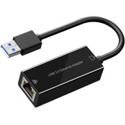 DIGITNOW Ethernet Adapter USB 2.0 to 10/100 Network RJ45 LAN Wired Adapter Compatible for Nintendo Switch, Wii, Wii U, MacBook, Chromebook, Windows, Mac OS, Surface, Linux-Black