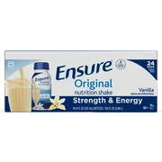 Ensure Original Nutrition Shake with 9 grams of protein, Meal Replacement Shakes, Vanilla, 8 fl oz, 24 count