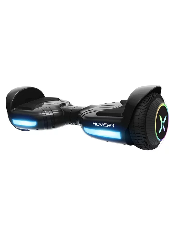 Hover-1 Blast Hoverboard, LED Lights, 160 lbs Max Weight, 7 mph Max Speed, Black