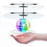 Flying Ball Toy, RC Infrared Induction Helicopter Ball Drone, Built-in LED Lighting for Kids, Teenagers Colorful Flying Drone for Kid and Adults