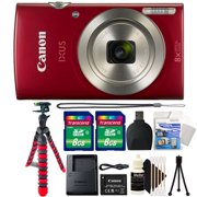 Canon Powershot Ixus 185 / ELPH 180 20MP Compact Digital Camera Red with Accessories