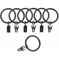 Bali 1.5" Curtain Rings with Clips