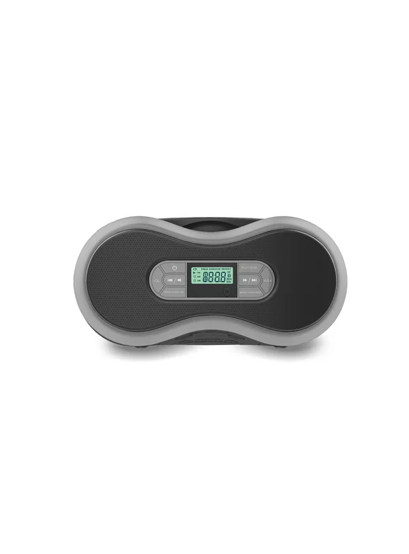onn. Portable Bluetooth CD Boombox with Digital FM Radio