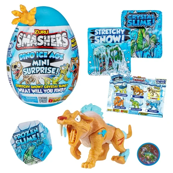 Smashers Dino Ice Age Mini Surprise Mystery Egg Series 3- (One Random)
