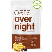 Oats Overnight - Chocolate Peanut Butter Banana (24 Pack) High Protein, Low Sugar Breakfast Shake - Gluten Free, High Fiber, Non GMOOatmeal(2.7oz per pack)