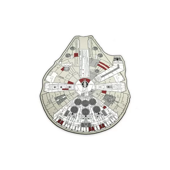 Star Wars Large Millennium Falcon Entry or Area Rug, 59" L x 79" W