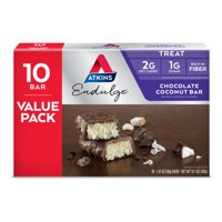 Atkins Endulge Treat, Chocolate Coconut Bar, Keto Friendly, 10 Count (Value Pack)
