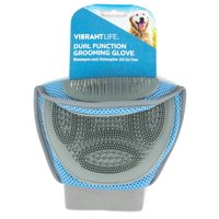 Vibrant Life Dual Function Dog Grooming Glove