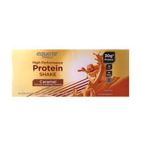 Equate High Performance Protein Shake, Caramel, 30g Protein, 11 Fl Oz, 12 Ct