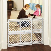 Toddleroo by North States Supergate Classic Gray Baby Gate, 26''-42'' Easy to Use