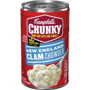 (4 Pack) Campbell's Chunky New England Clam Chowder, 18.8 oz.