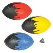 8" Foam Flame Football - 3 Pack - Party Favors, Party Decor, Stocking Stuffer, Prizes, Sports Outdoor Play