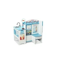Melissa & Doug Wooden Get Well Doctor Activity Center (Playspace with Waiting Room, Exam Room, Check-In Area)