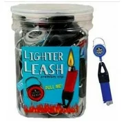30pc Premium Lighter Leash w/Mini Carabiner Display