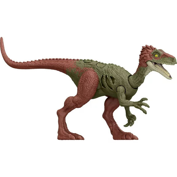 Jurassic World: Dominion Extreme Damage Dinosaur for Kids Ages 3 Years & up, Black and Red Coelurus Dino