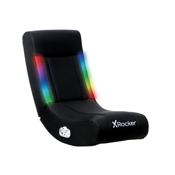 X Rocker Solo RGB Mesh 2.0 Audio Floor Rocker, 30.1" x 15.4" x 24.2", Rocking Video Game Chair