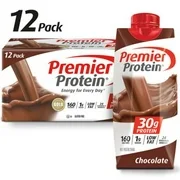 Pack Of 36 Premier Protein 30g Protein Shakes, Multivitamins Yogurt Drinks Chocolate, 11fl. oz. 36 Ct.
