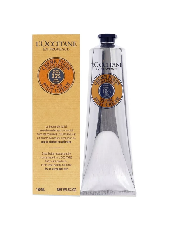L'Occitane Shea Butter Foot Cream, Dry Skin, 5.2 Oz