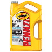 Pennzoil Platinum High Mileage 0W-20 Full Synthetic Motor Oil, 5 Quart