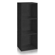 Way Basics Eco Friendly Wynwood Bookcase Organizer and Storage Unit-Finish:Black,Type:3 Cube