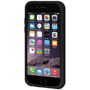 Amzer Soft Silicone Skin Fit Jelly Case Cover for Apple iPhone 6, iPhone 6s - Retail Packaging - Black