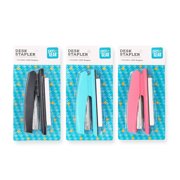 Pen+Gear Desk Stapler Comes with 1250 26/6 Full Strip Staples, Assorted Color