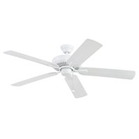 Better Homes & Gardens 52" White Outdoor Ceiling Fan, Wet Rated, 5-Blade